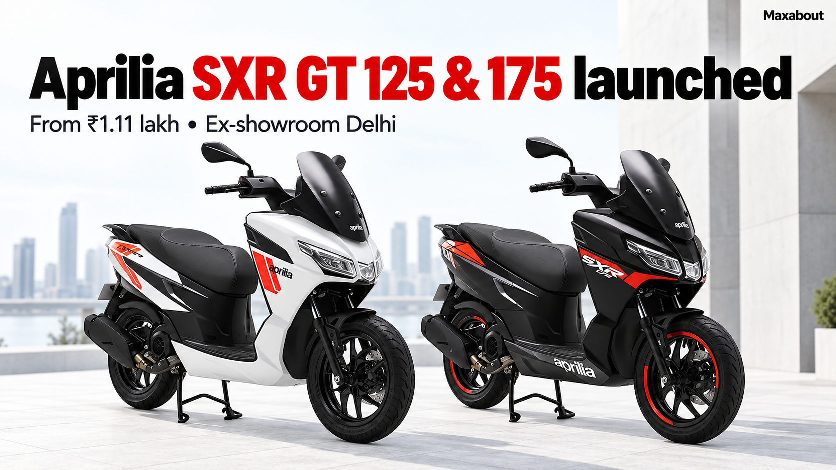Aprilia SXR GT 125 vs 175: Prices, Specs and ₹20,000 Upgrade Explained