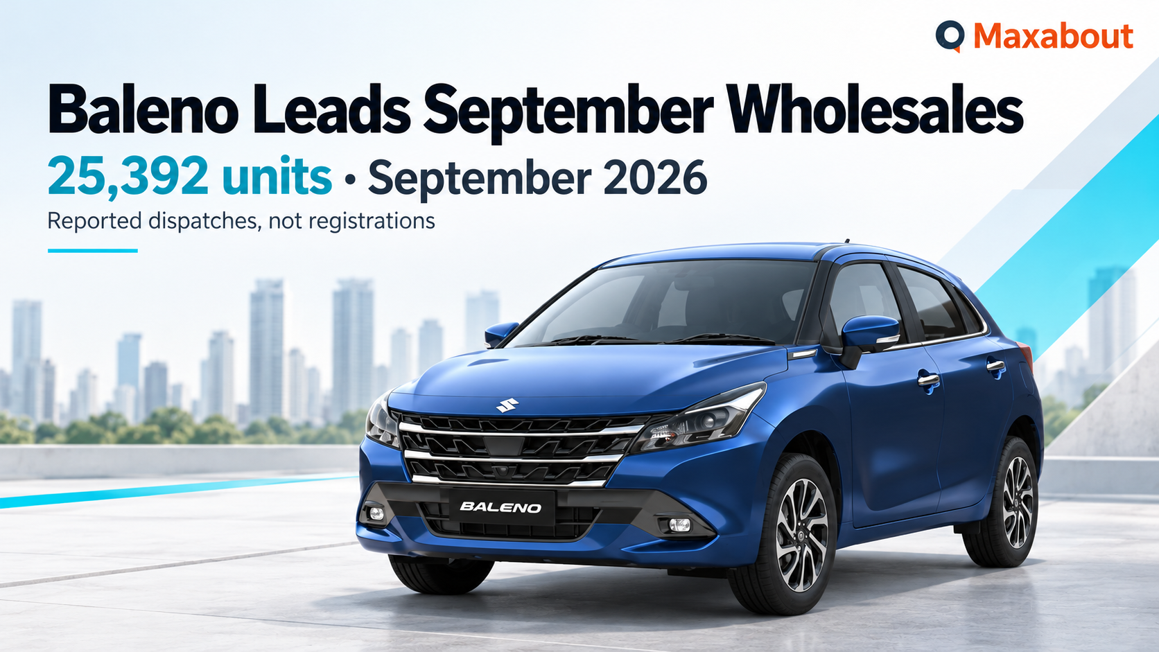 Baleno Leads September 2026 Wholesales as Top Ten Total 1.91 Lakh