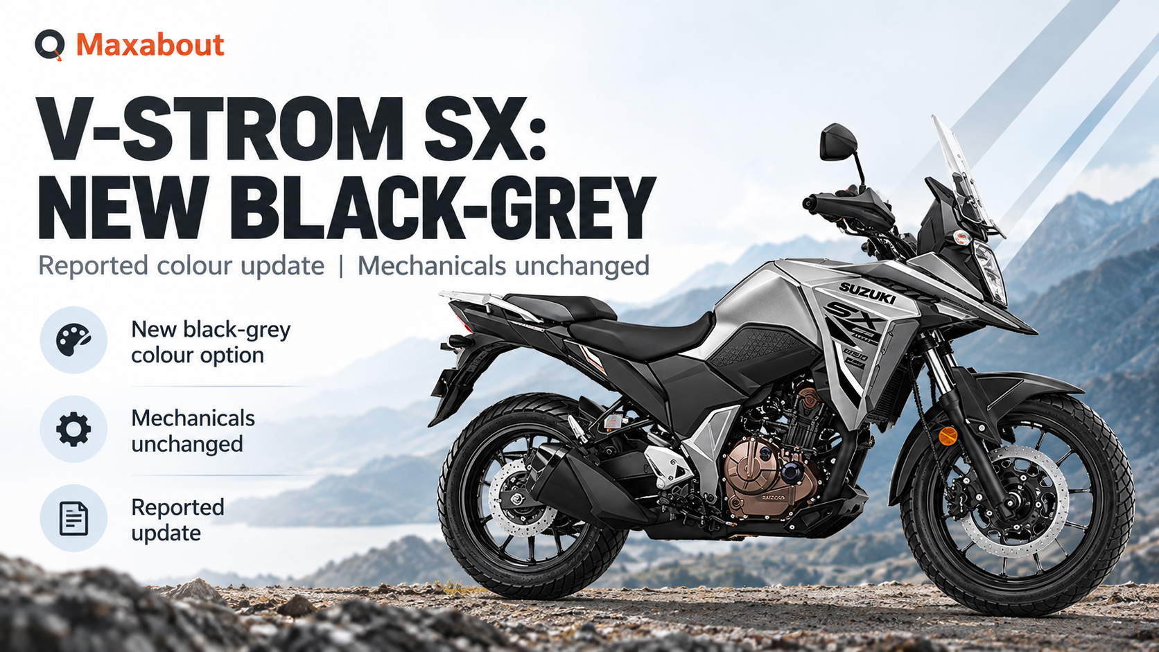 Suzuki V-Strom SX Gets Black-Grey Colour: What Changes and What Does Not
