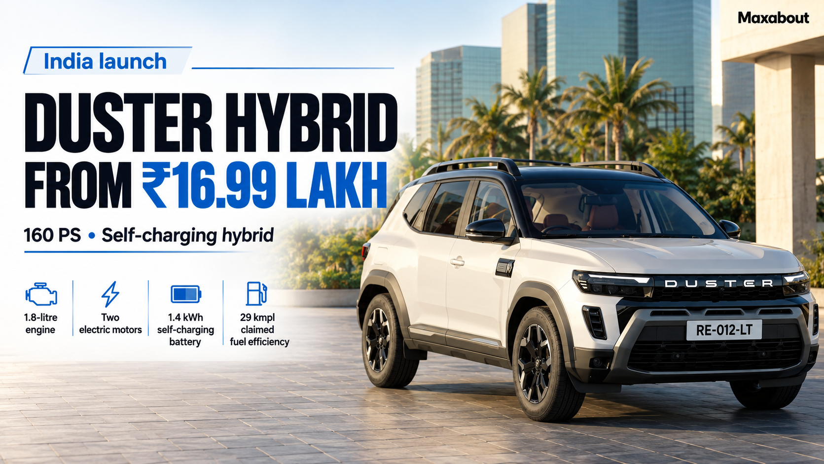 Renault Duster Hybrid launched from ₹16.99 lakh: 160 PS, 29 kmpl claim explained