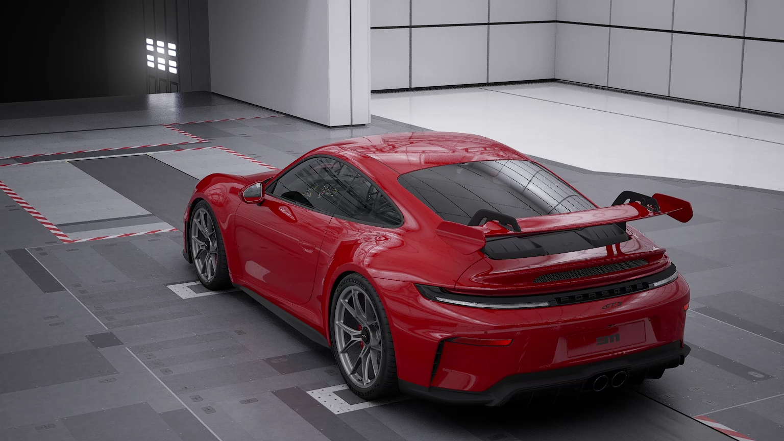 Porsche 911 GT3 Rear 3-Quarter View