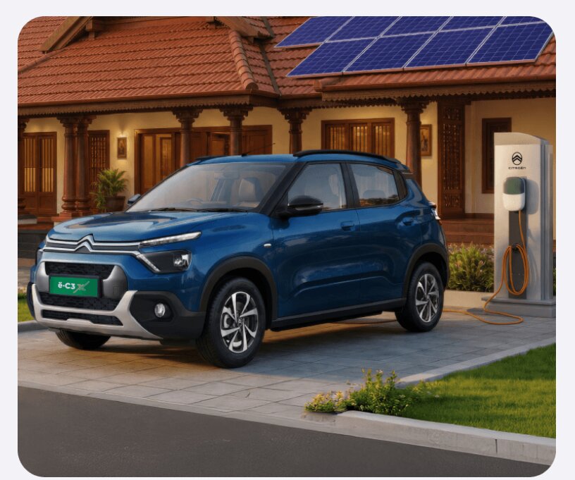 Citroen eC3 X Front 3-Quarter View
