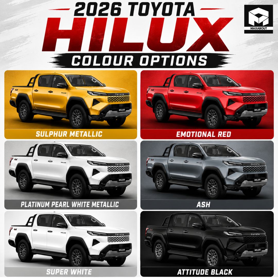 2026 Toyota Hilux Colour Options