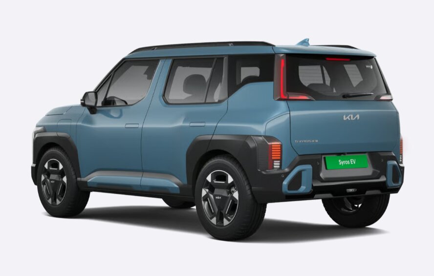 Kia Syros EV Rear 3-Quarter View