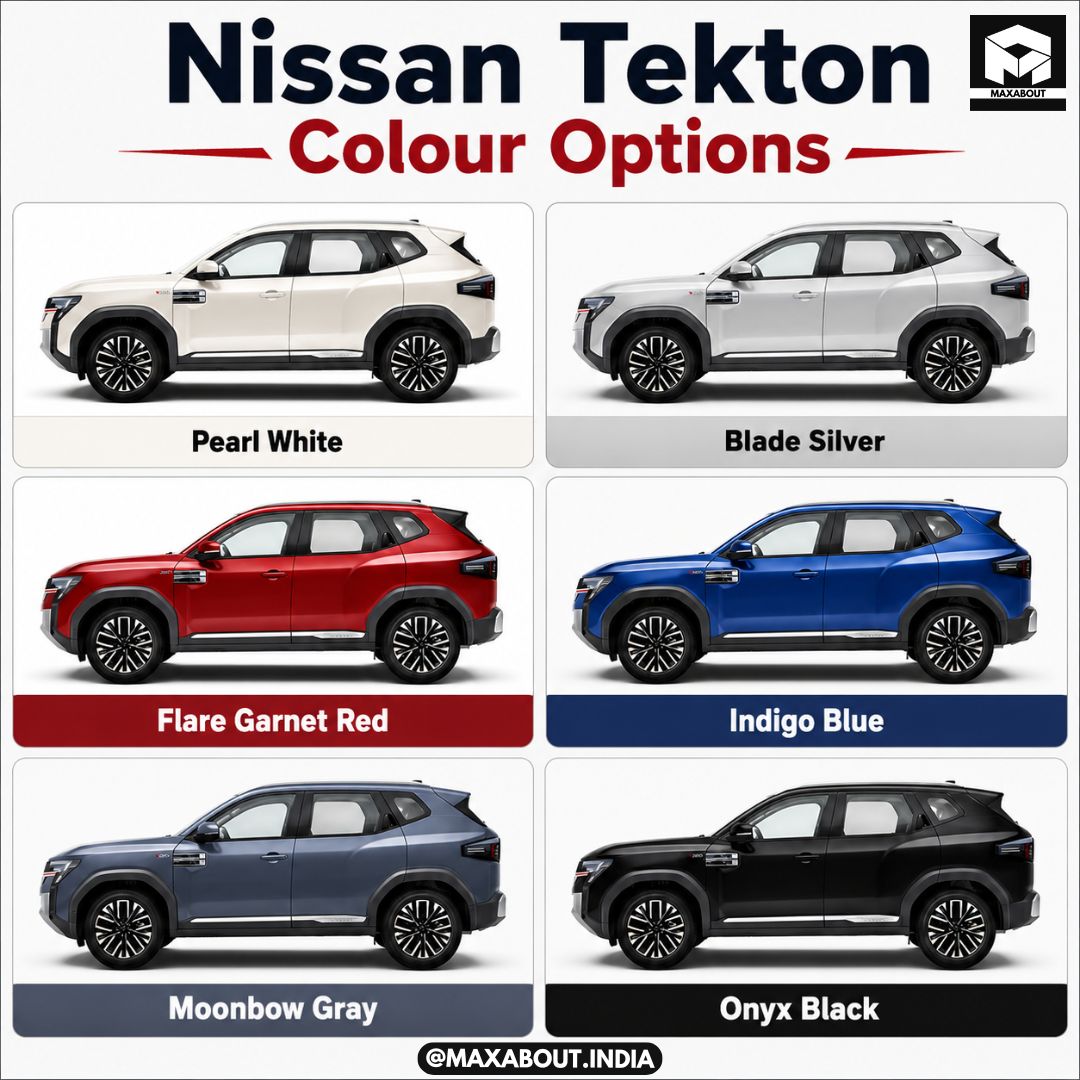 Nissan Tekton Colour Options