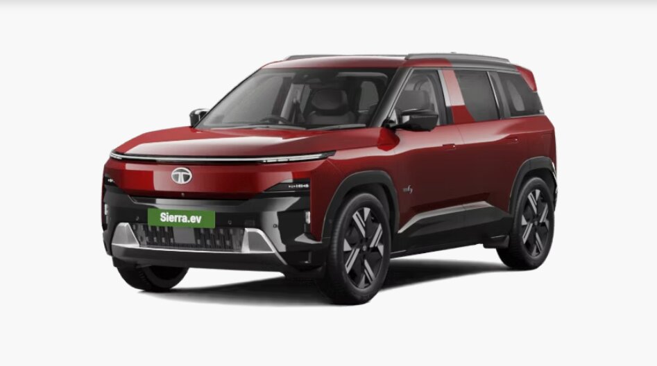 Tata Sierra EV Front 3-Quarter View