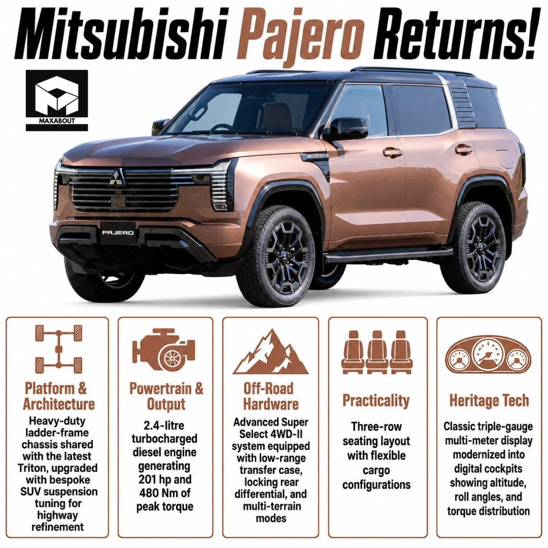 2027 Mitsubishi Pajero Detailed Info