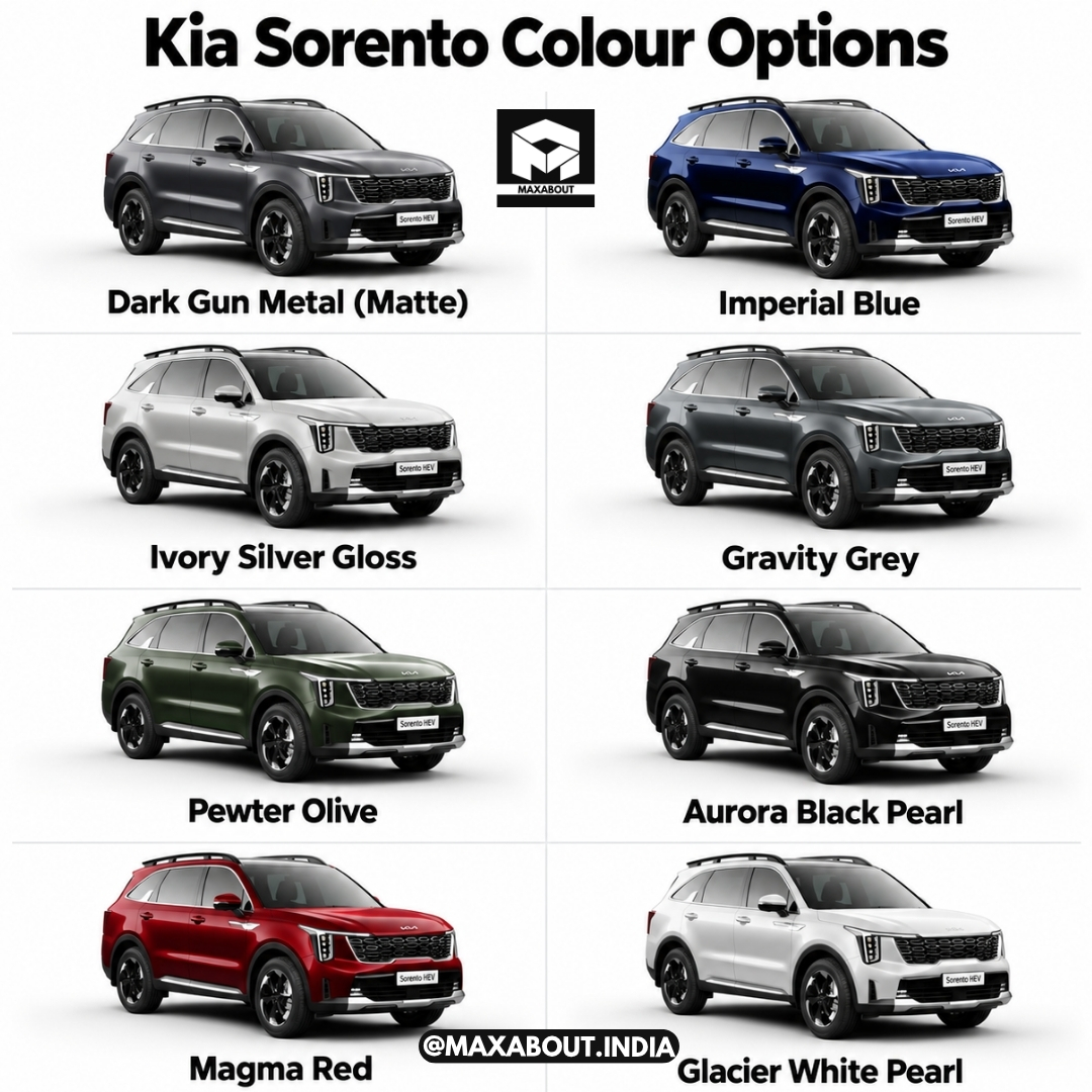 Kia Sorento Colour Options