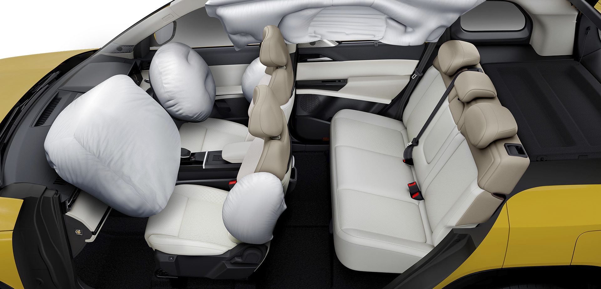 Tata Sierra 6 Airbags (Driver, Co-Driver, Curtain & Side Airbags)