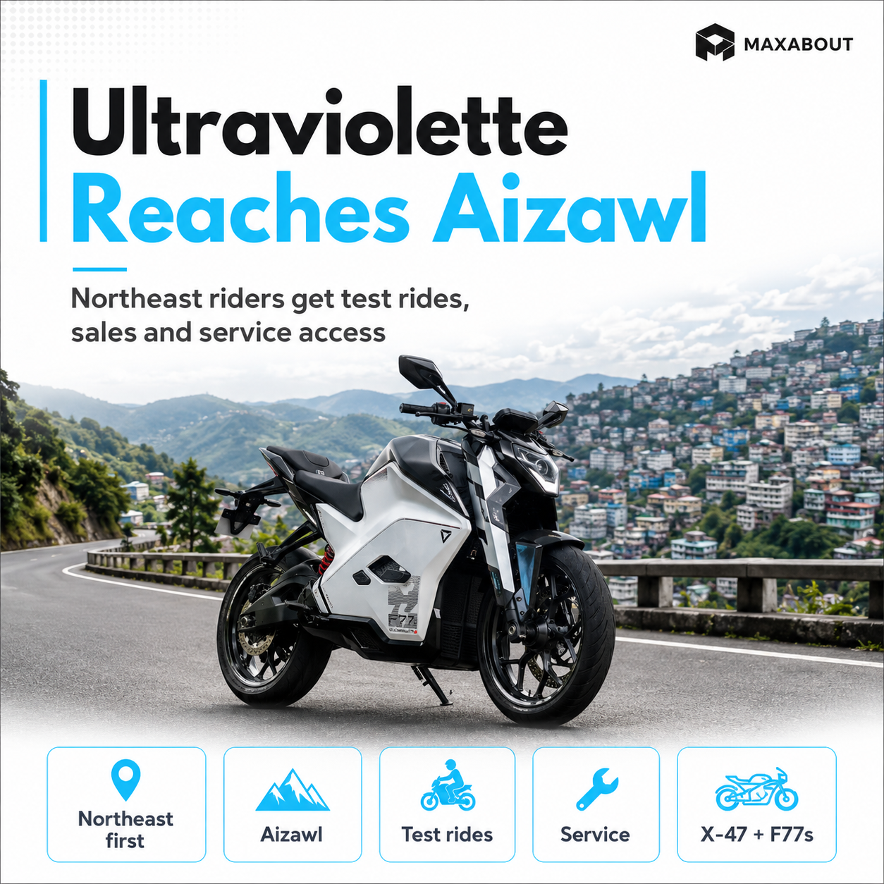 Ultraviolette Northeast India Aizawl Space Station infographic