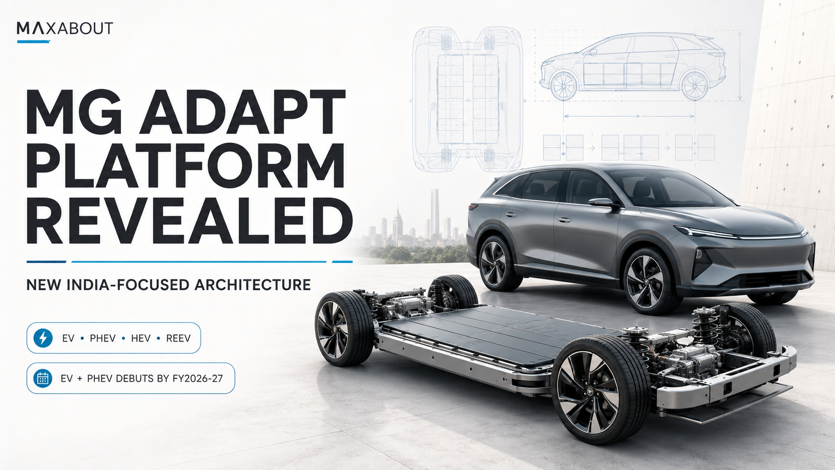 MG ADAPT platform revealed: EV, PHEV, HEV and REEV roadmap for India