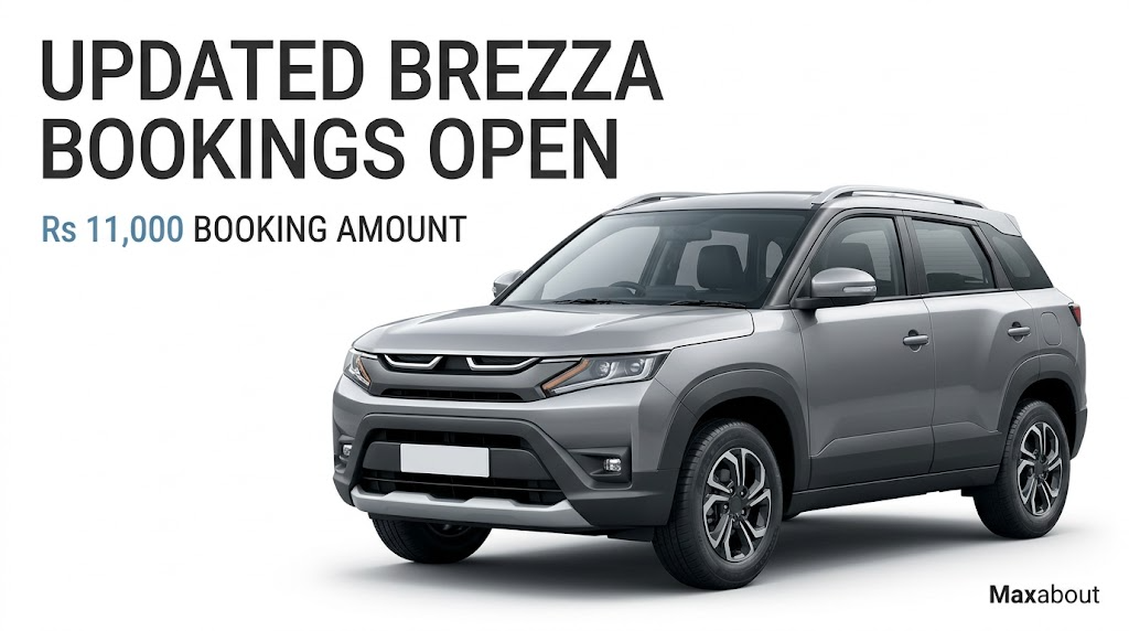 Updated Maruti Brezza Bookings Open at ₹11,000