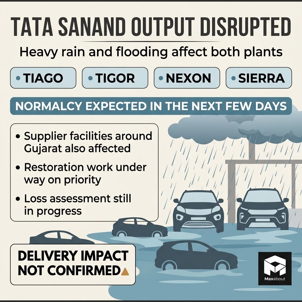 Tiago Tigor Nexon and Sierra production impact infographic