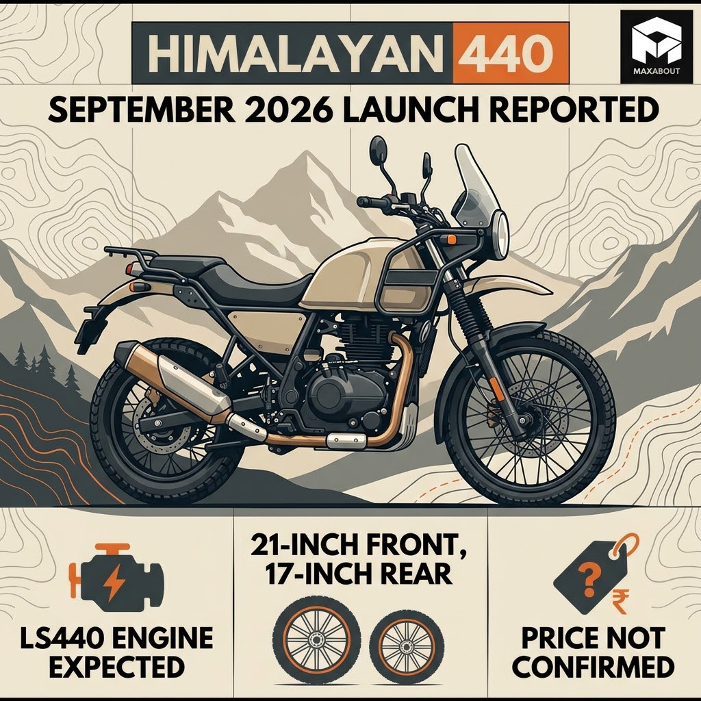 Royal Enfield Himalayan 440 Launch Reported for September 2026 infographic