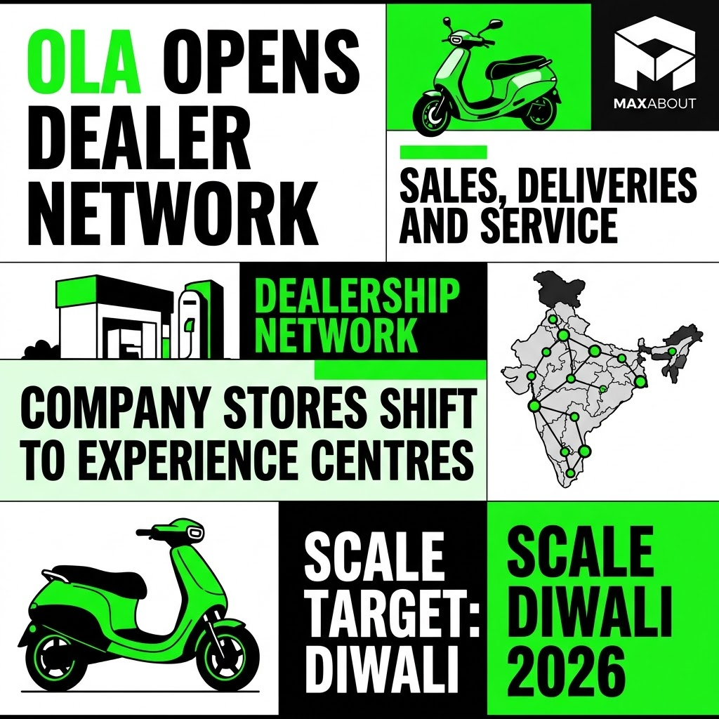 Ola Electric Opens Sales and Service Network to Dealer Partners infographic