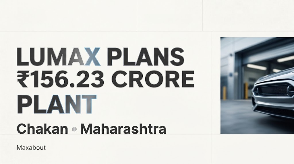 Lumax Plans ₹156.23 Crore Chakan Plant for New Mahindra Orders