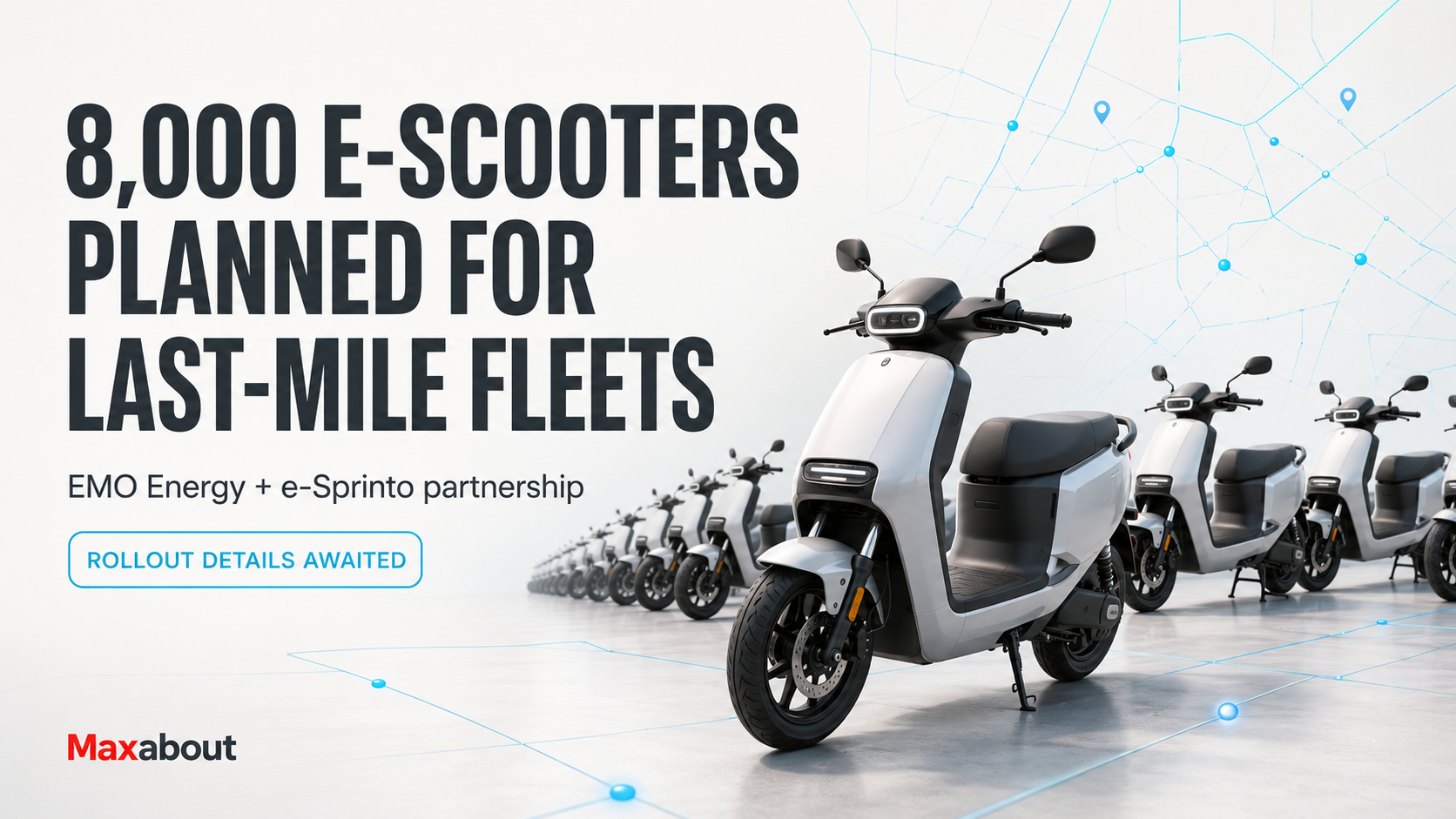 EMO Energy and e-Sprinto Plan 8,000 Electric Scooters for Delivery Fleets