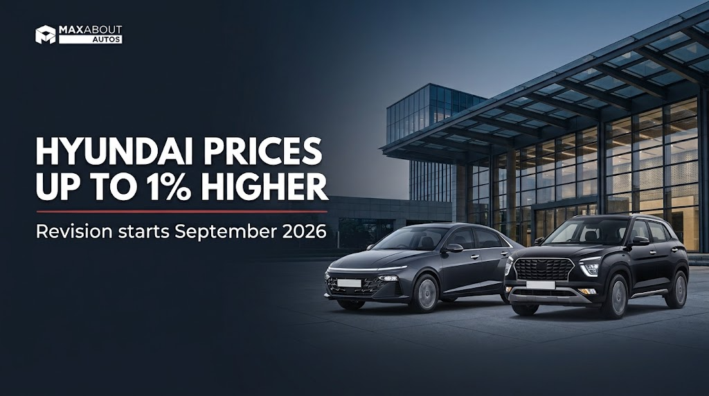 Hyundai India Price Hike of Up to 1% From September 2026 Explained