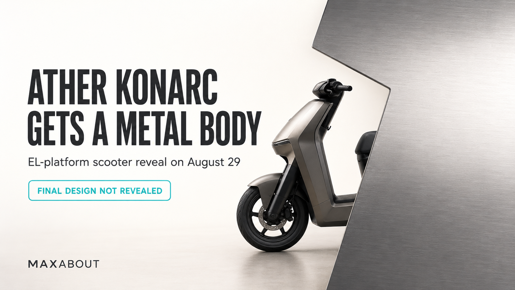 Ather Konarc Metal-Body Electric Scooter to Be Revealed on August 29