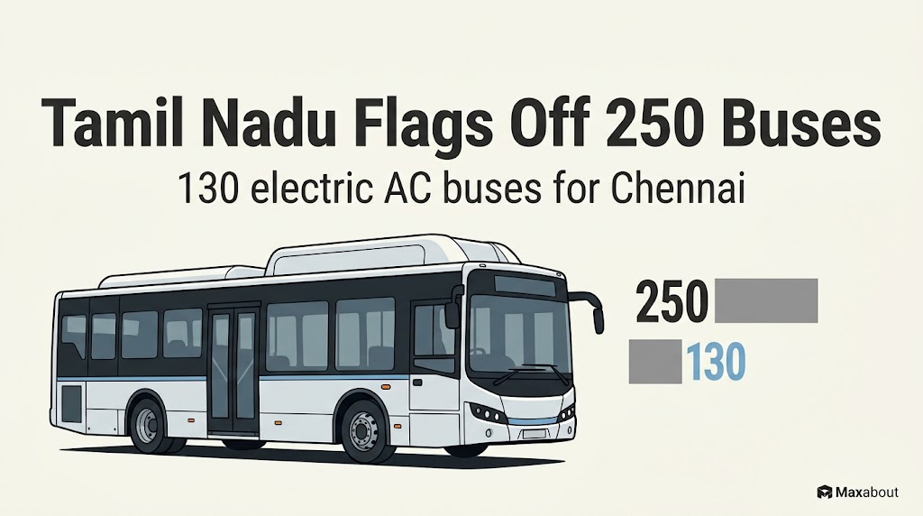 Tamil Nadu Adds 250 Buses: What Chennai's 130 New Electric AC Buses Mean