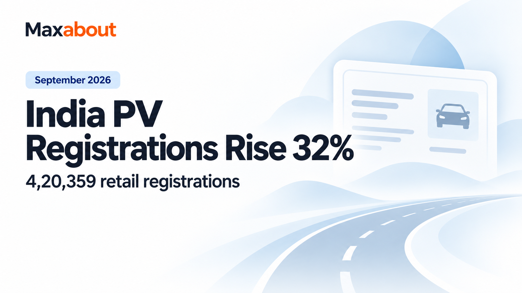 India PV Registrations Rise 32%: September 2026 Figures Explained