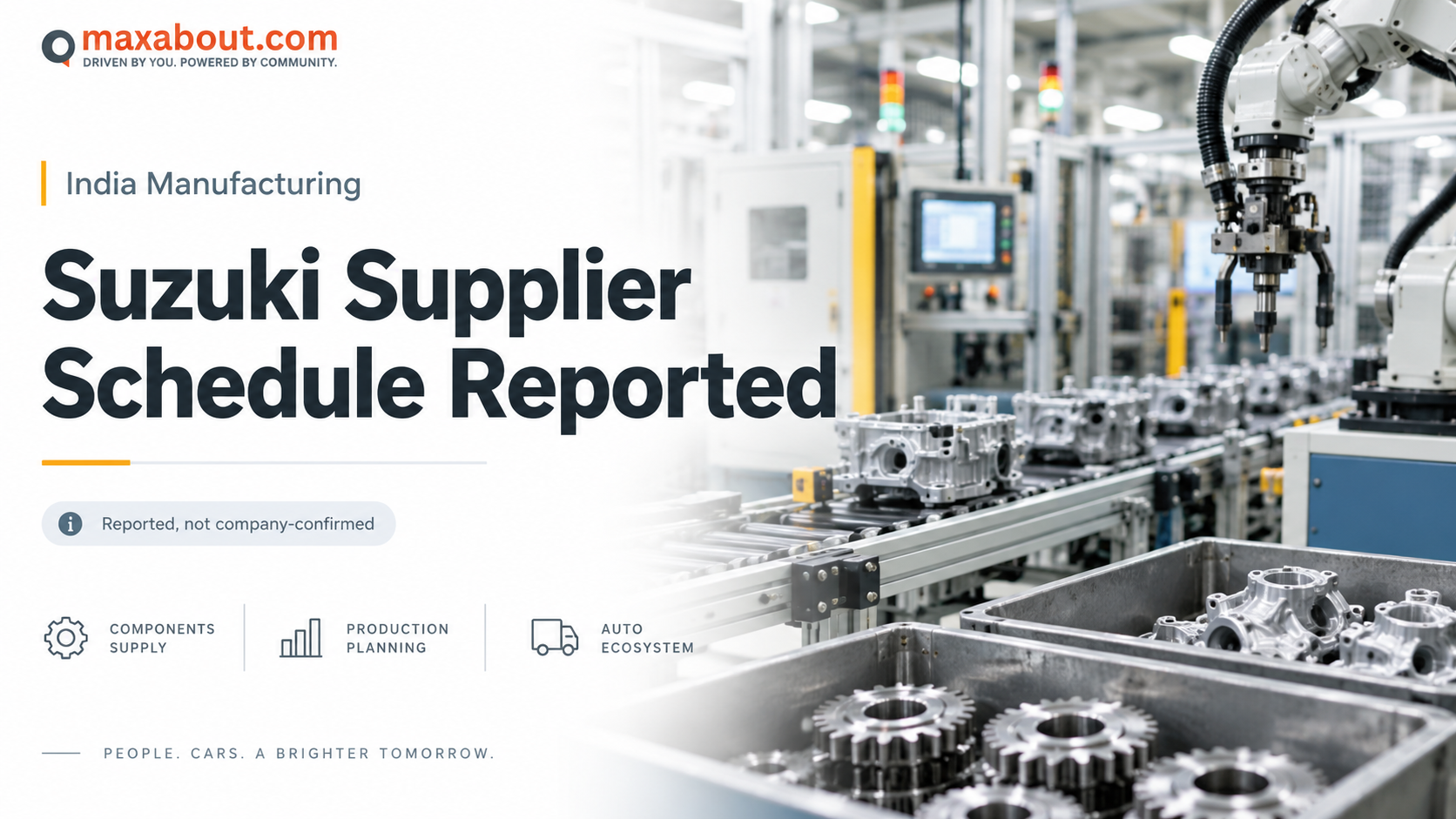 Suzuki’s Reported Six-day India Supplier Schedule: Maintenance and Production Context