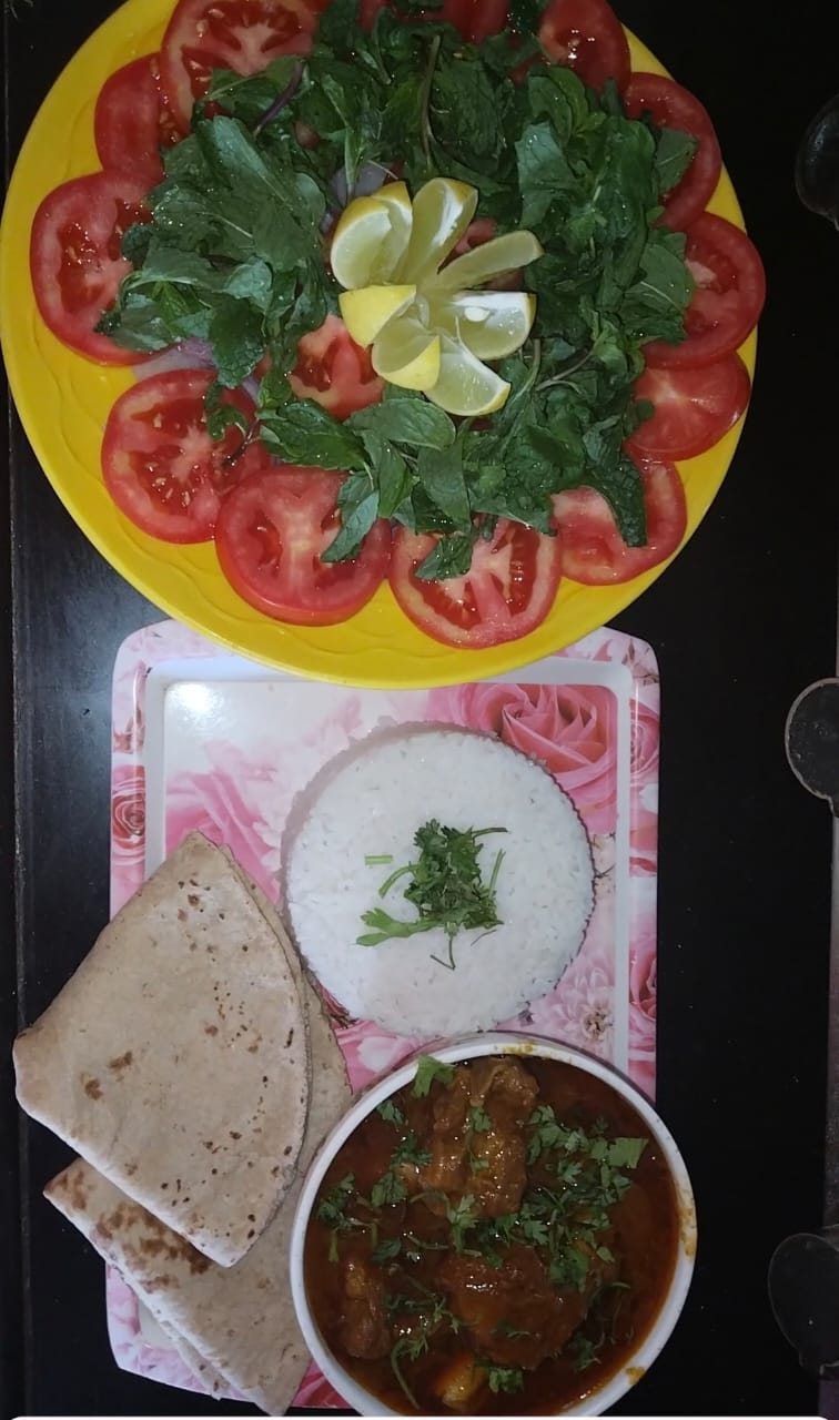Chicken Korma with Rice & Roti