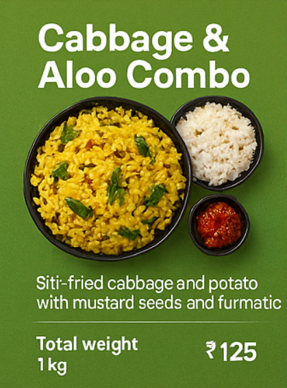 Cabbage & Aloo Combo