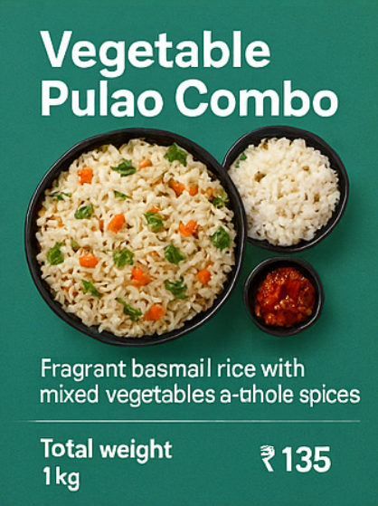 Vegetable Pulao Combo